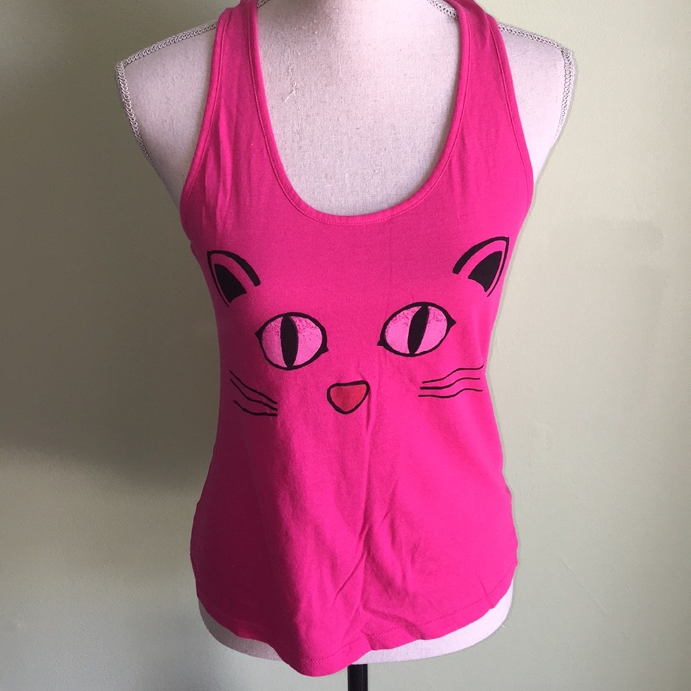 Back to Basics Index Pink Graphic Tank Top